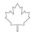 Maple leaf canada vector symbol icon design Royalty Free Stock Photo