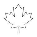 Maple leaf green sign canadian outline