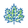 maple leaf icon doodle illustration Royalty Free Stock Photo