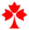 Maple Leaf Icon Royalty Free Stock Photo