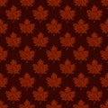 Maple leaf pattern. Vector seamless texture. Doodle style. Thanksgiving day Royalty Free Stock Photo