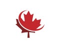 maple leaf swoosh logo template