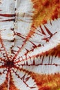 Maple Leaf tie dyed fabric