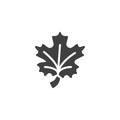 Maple Leaf vector icon Royalty Free Stock Photo