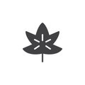 Maple Leaf vector icon Royalty Free Stock Photo