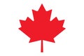 Maple leaf vector icon. Maple leaf vector illustration. Canada vector symbol Royalty Free Stock Photo