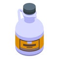 Maple nectar plastic bottle icon isometric vector. Tree extract syrup Royalty Free Stock Photo