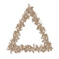 Maple seeds frame triangle brown-01