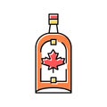 maple spirits color icon vector illustration Royalty Free Stock Photo