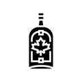 maple spirits glyph icon vector illustration Royalty Free Stock Photo