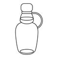 Maple syrup bottle traditional outline