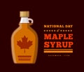 Maple Syrup Day December 17. Vector illustration