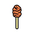 maple taffy color icon vector illustration