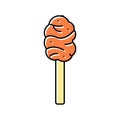 maple taffy color icon vector illustration Royalty Free Stock Photo