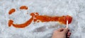 Maple Taffy On Snow