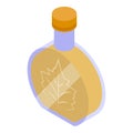 Maple tree nectar jar icon isometric vector. Sugary syrup topping