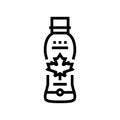 maple water bottle line icon vector illustration Royalty Free Stock Photo