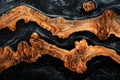 Maple Wood Dark Liquid Abstract Texture Background With Generative AI