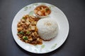 Mapo doufu with rice