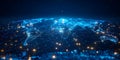 Mapping Global Connectivity: Visualizing Digital Data Transfer and Networking. Concept Data