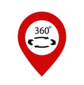 Mapping pins icon vector