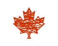 mapple leaf graffiti canada logo Royalty Free Stock Photo