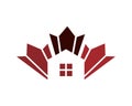 mapple leaf home canada logo Royalty Free Stock Photo