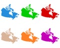 Maps of Canada coarse meshed