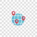 maps and flags icon sign and symbol. maps and flags color icon for website design and mobile app development. Simple Element from Royalty Free Stock Photo