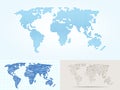 Maps globe Earth contour outline silhouette world mapping cartography Royalty Free Stock Photo