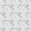 Maps globe Earth contour seamless pattern background silhouette world mapping cartography texture vector illustration