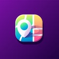 Maps icon design ready to use