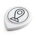 Maps location placeholder on white background