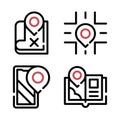 Maps and locations icon design