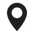 Maps pin. Location map icon. Location pin. Pin icon vector. Royalty Free Stock Photo