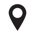 Maps pin. Location map icon. Location pin. Pin icon vector. Royalty Free Stock Photo