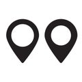 Maps pin. Location map icon. Royalty Free Stock Photo