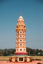 Mapusa, Goa, India. Lamp Tower Of The Shri Dev Bodgeshwar Sansthan Temple. It Has A Shrine Which Is Dedicated To Royalty Free Stock Photo