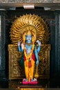 Mapusa, Goa, India. Shiva Statue In The Shri Dev Bodgeshwar Sansthan Temple. It Has A Shrine Which Is Dedicated To