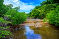 Maquinit Hot Spring at Busuanga island near Coron town, tropical swimming pools, Palawan, Philippines