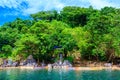 Maquinit Hot Spring at Busuanga island near Coron town, tropical swimming pools, Palawan, Philippines