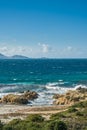 Coastline of the Desert des Agriates in Corsica Royalty Free Stock Photo