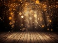 golden sparkles background , AIgenerated Royalty Free Stock Photo
