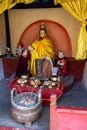 Mar 2014, Chuandixia, Hebei province, China: the interior of a small Taoism shrine not far from Guandi temple in Chuandixia Royalty Free Stock Photo