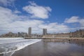 Mar del Plata marine landscape Cityscape beach and blue sky