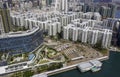 2020 Mar 11,Hong Kong.Aerial View of Whampoa Garden and Hung Hom ferry pier.