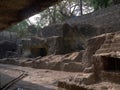 Jogeshwari rock-cut cave, Mumbai picture showing pillared Verandah on the Southern side. Mumbai