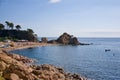 Mar Menuda beach in Tossa de Mar. Costa Brava, Catalonia, Spain Royalty Free Stock Photo