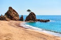 Mar Menuda Beach in Tossa de Mar Royalty Free Stock Photo