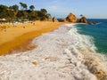 Mar Menuda beach in Tossa de Mar, Catalonia, Spain Royalty Free Stock Photo